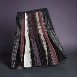 VTG Lace-Up Skirt Gothic M Des Filles à la Vanille Fairy WhimsiGoth Regency